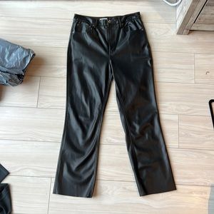 Zara Black Leather Pants